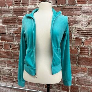 Teal Zip-Up Hoodie